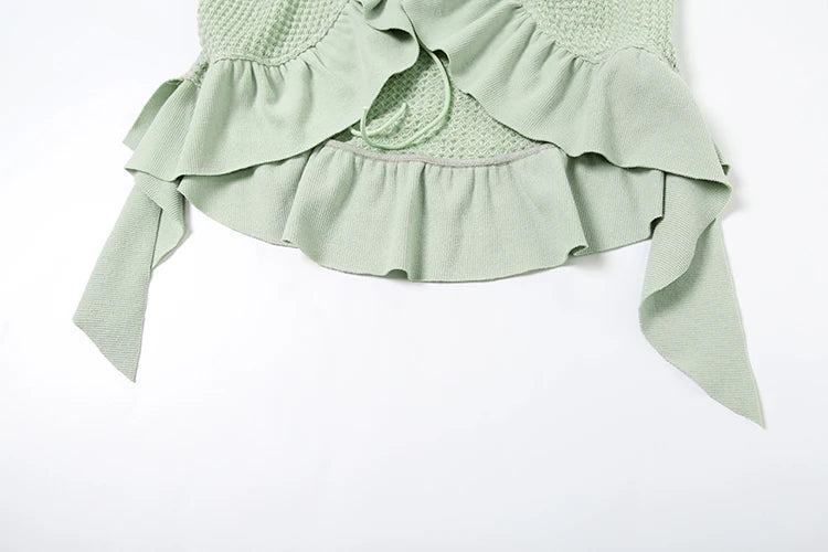 Remy Sage Ruffle Off-Shoulder Co-ord Set