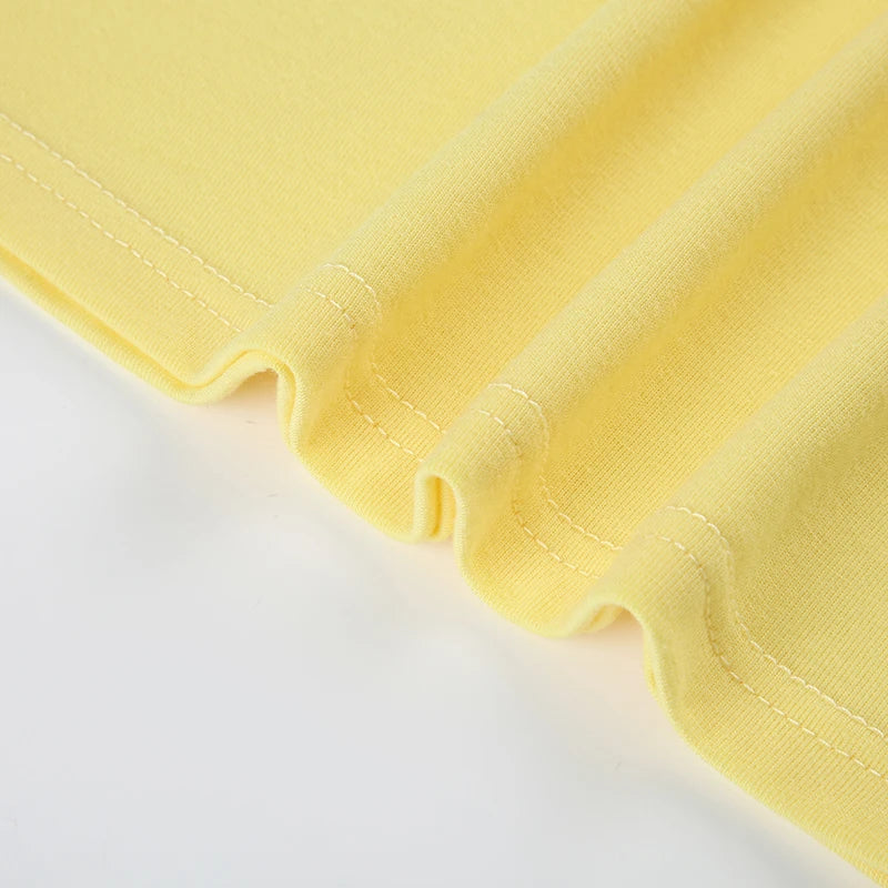 Daisy yellow V-Neck Halter Top