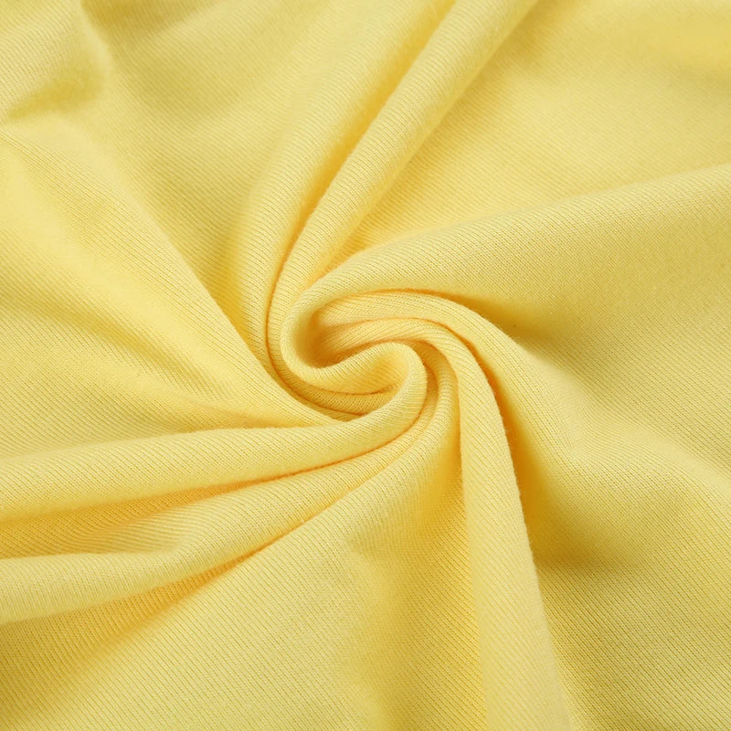 Daisy yellow V-Neck Halter Top