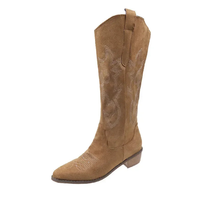 Embroidered Western Cowboy Boots