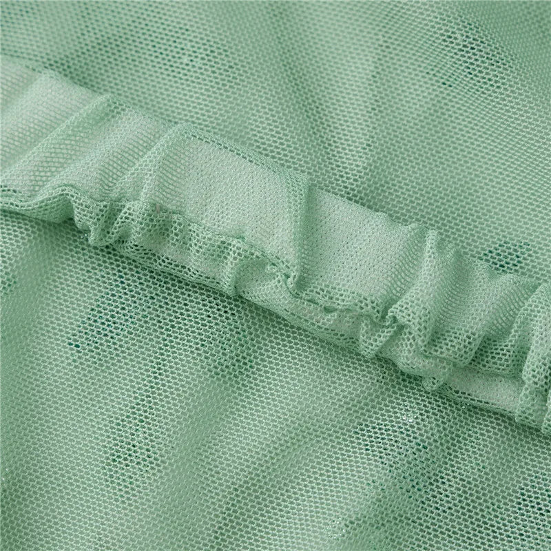 Riahna Seaglass Green Embellished Halterneck Top