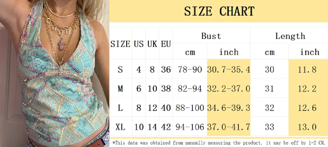 Giah Multi Embroidered Halterneck Summer Top