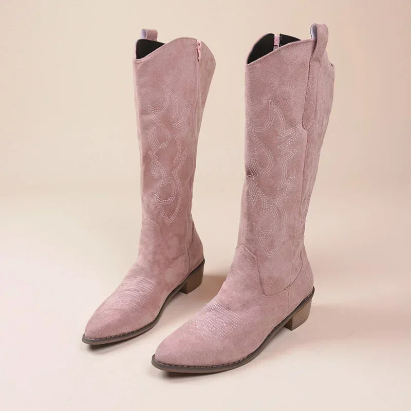 Embroidered Western Cowboy Boots
