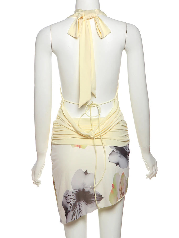 Chloe two-piece halterneck skirt set