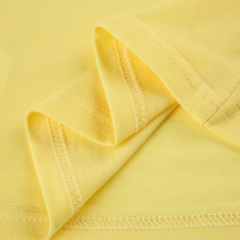 Daisy yellow V-Neck Halter Top
