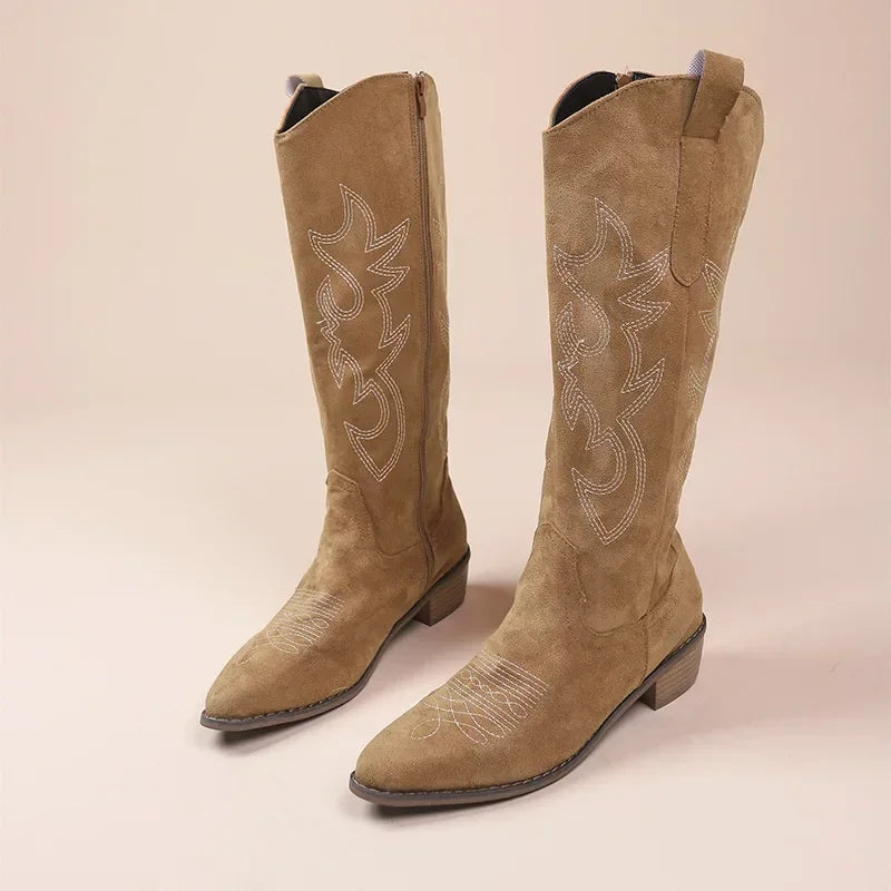 Embroidered Western Cowboy Boots