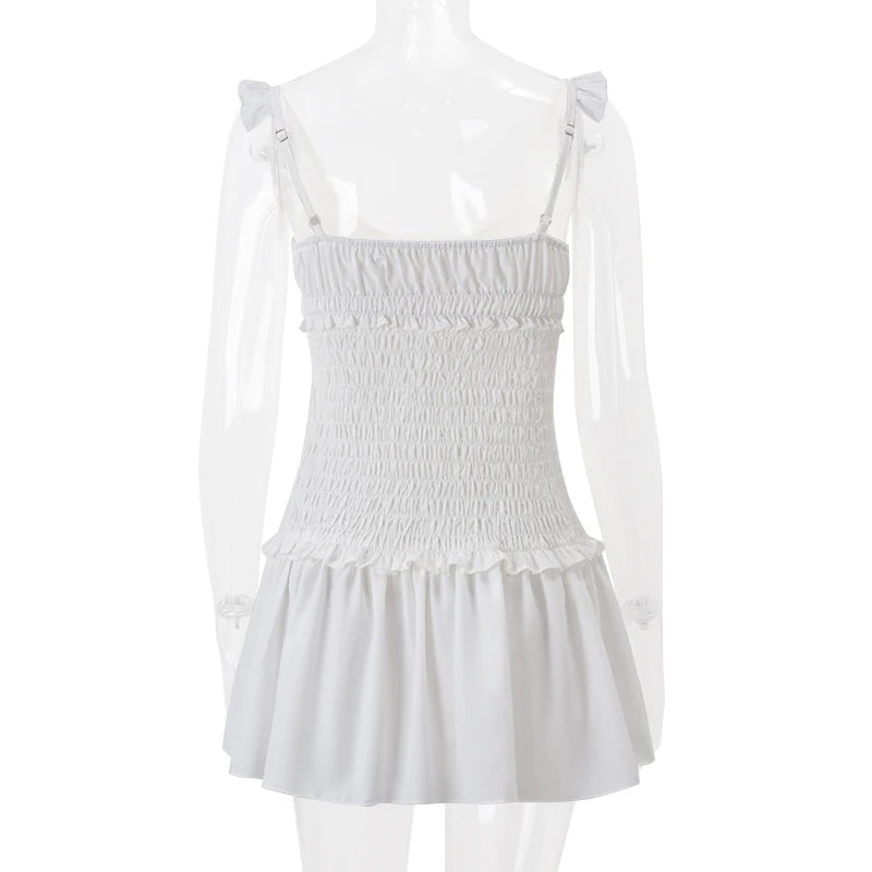 Mary off shoulder ruffle mini dress