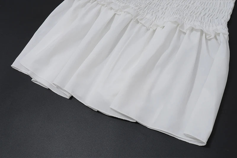 Mary off shoulder ruffle mini dress